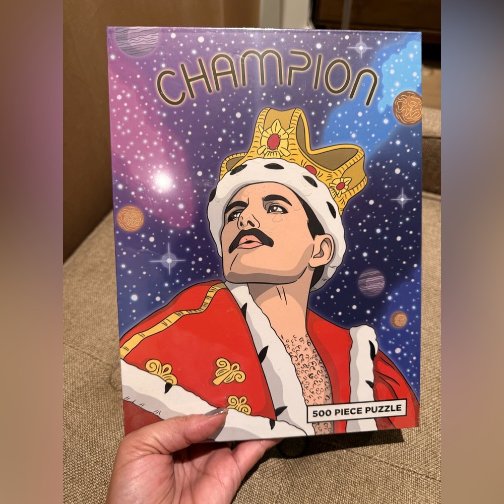 Freddie Mercury Champion 500 Pc  Jigsaw Puzzle The Found Queen Factory Sealed